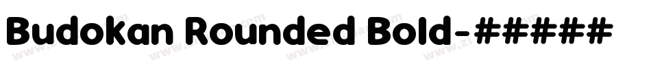 Budokan Rounded Bold字体转换